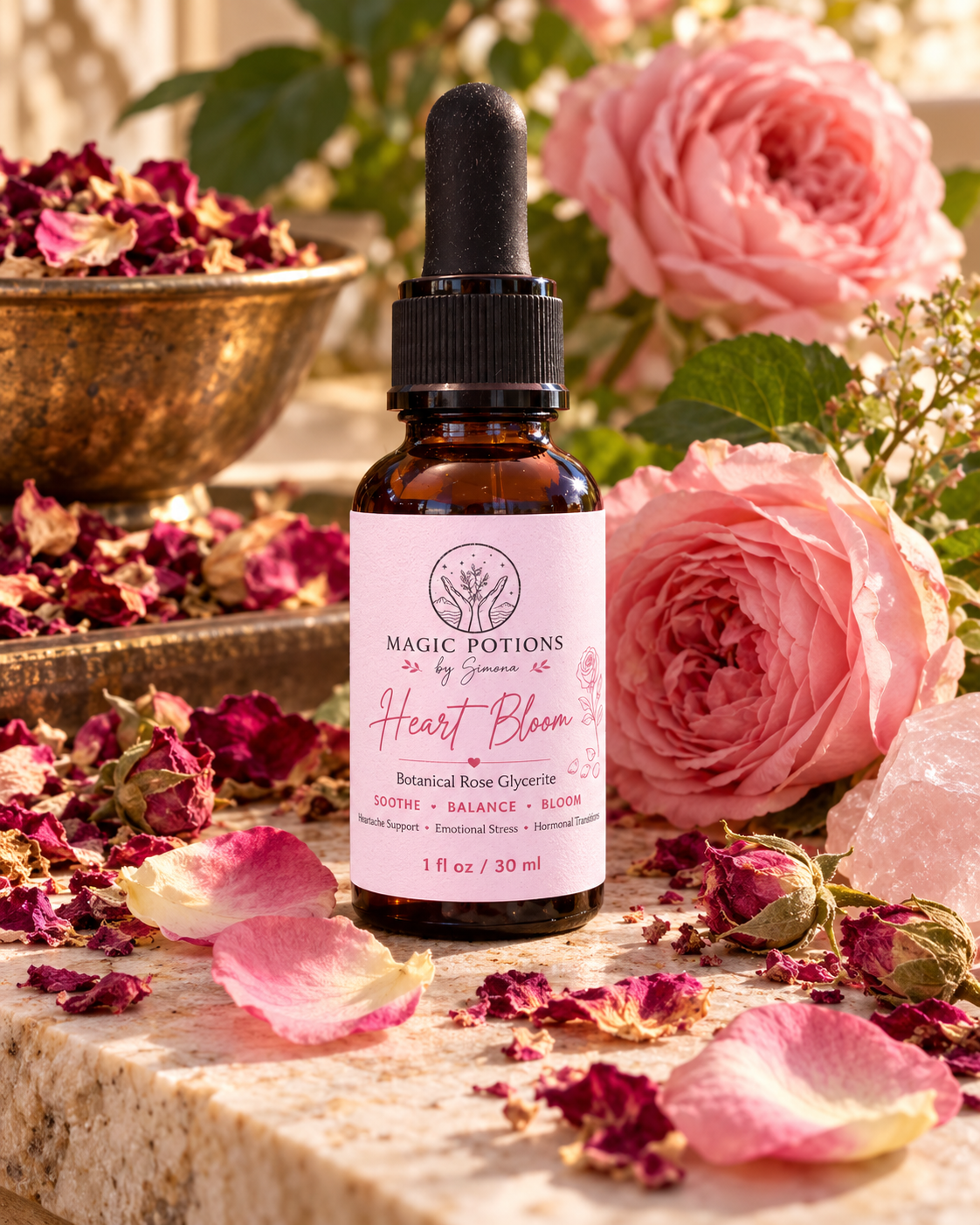 Heart Bloom — Rose Drops